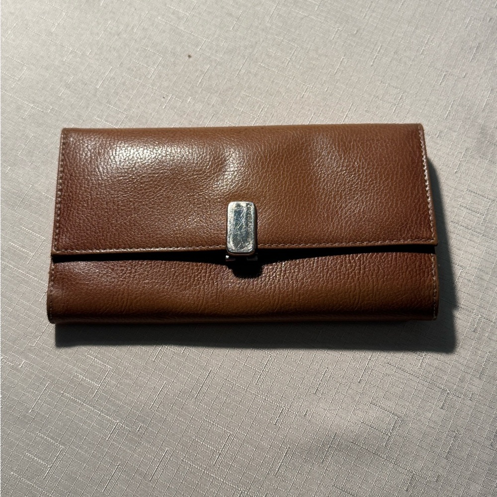 Liz Claiborne Brown Leather Wallet